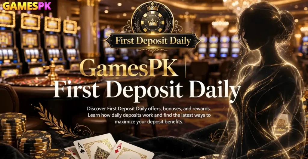 GamesPK First Deposit Daily Bonus