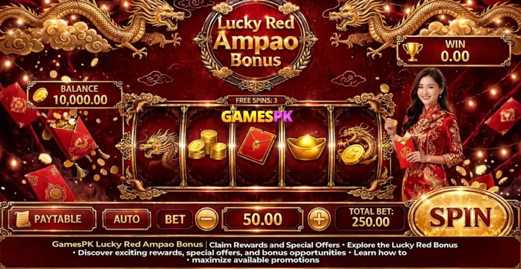 GamesPK Lucky Red Ampao Bonus