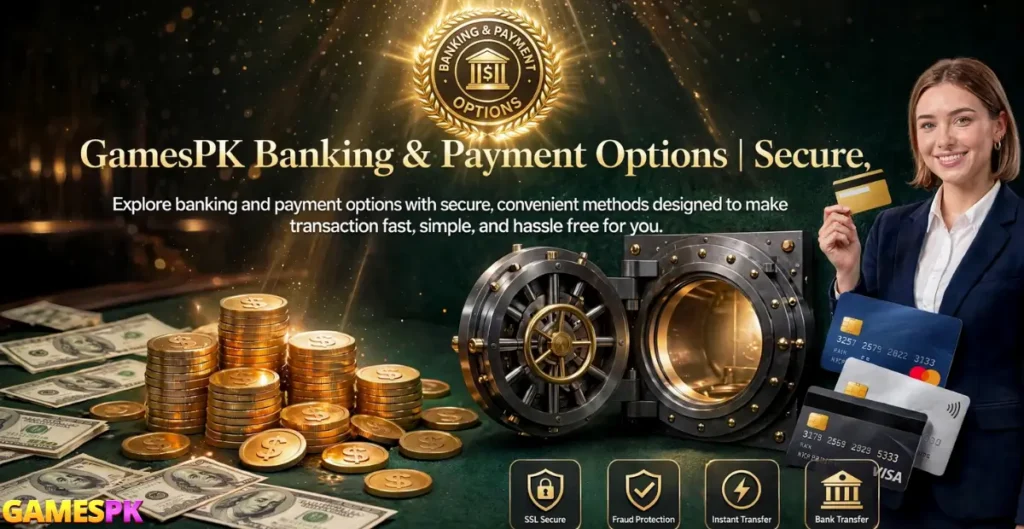 GamesPK | Banking & Payment Options
